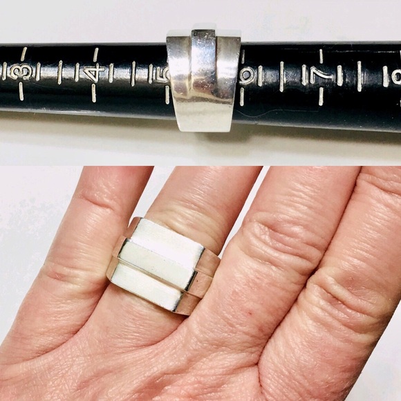 XL Sterling Silver Gucci Ring - Picture 4 of 7